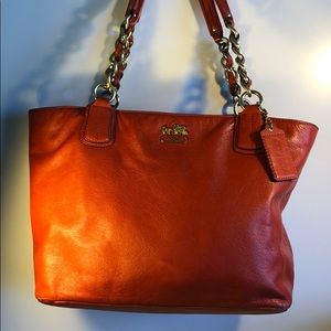 Coach leather tote